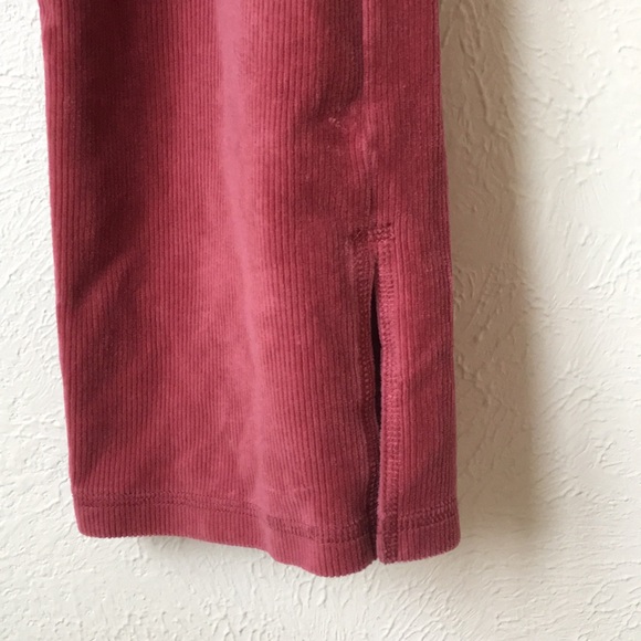 Halogen rust red/rose comfy cotton sweatpants - Picture 3 of 5